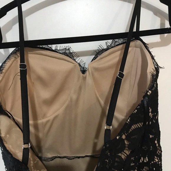 Revamped Lace Mini Dress Black Size Medium - Picture 8 of 8